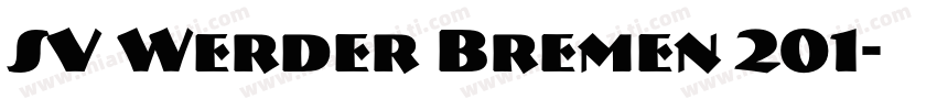 SV Werder Bremen 201字体转换